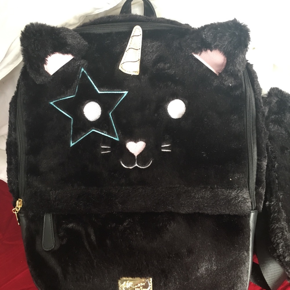 Betsey Johnson Unicorn Kitty Bookbag